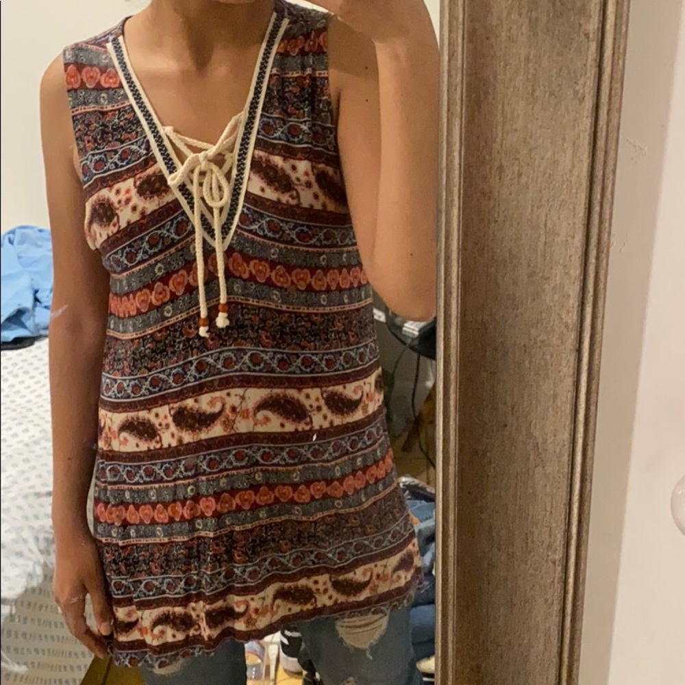 Meraki Blouse w/ crossed strings